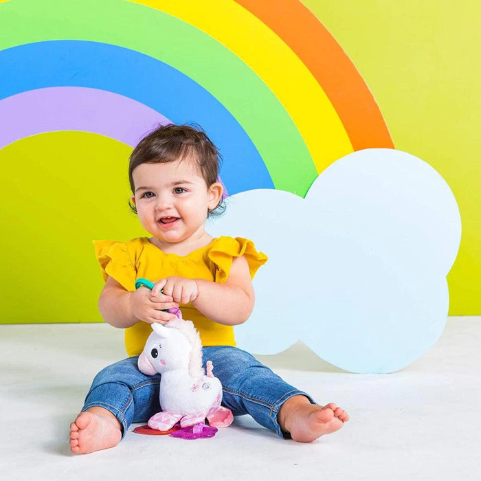 Bright Starts® - Bright Starts Sparkle & Shine Unicorn Rattle Baby Toy - Baby Pink