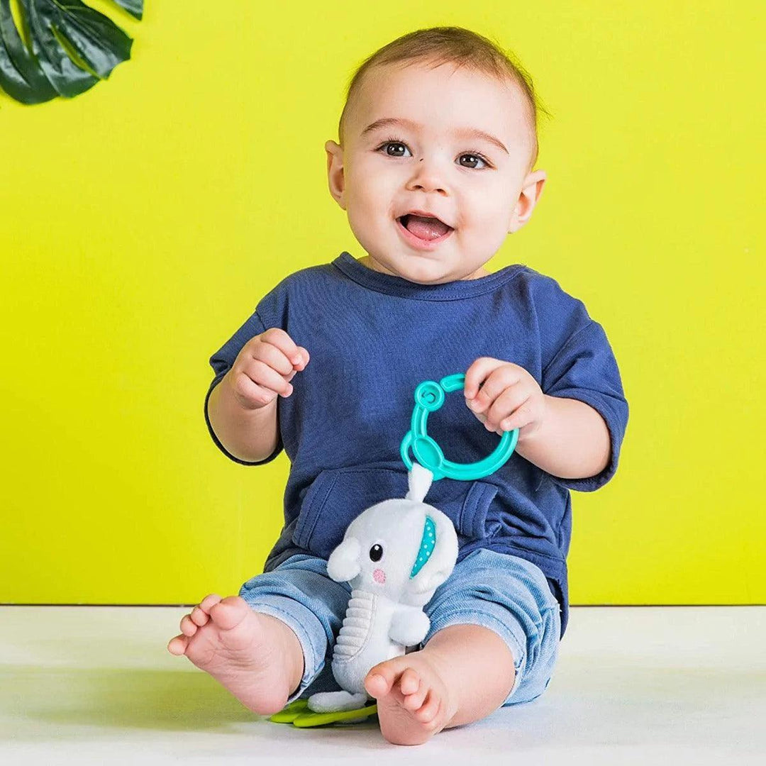 Bright Starts® - Bright Starts Tug Tunes Elephant Baby Toy - Light Grey