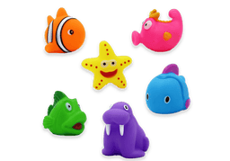 Buba Baby - Buba Baby 6 Pack Bath Toys: Assorted Fish