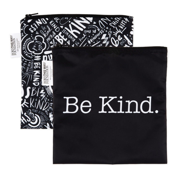 Bumkins® - Bumkins BK1423 Reusable Snack Bag Lg. 2pk Be Kind