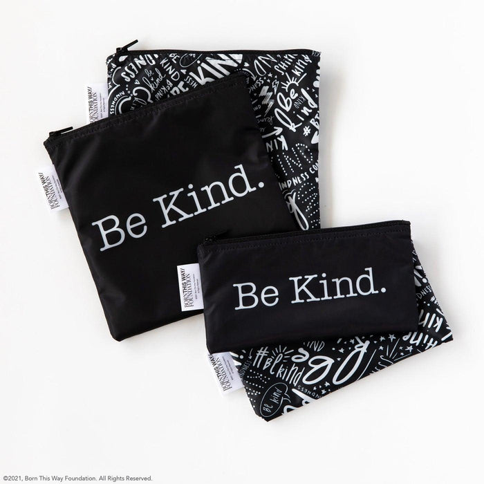 Bumkins® - Bumkins BK1423 Reusable Snack Bag Lg. 2pk Be Kind