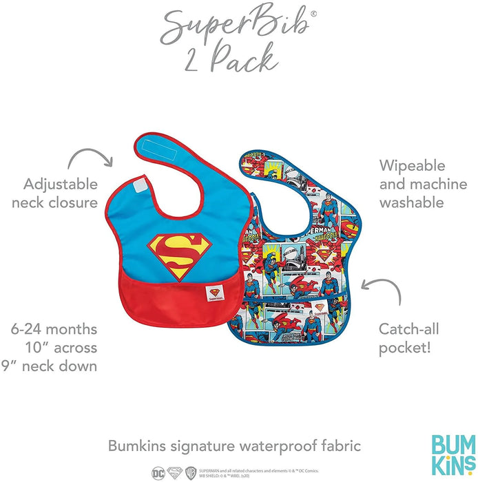 Bumkins® - Bumkins Superman Super Bib (2 Pack)