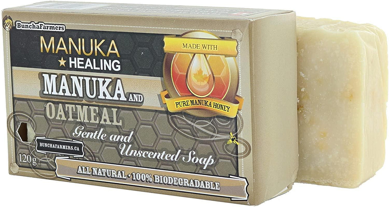 BunchaFarmers® - BunchaFarmers Manuka Honey & Oatmeal - Gentle & Unscented Soap