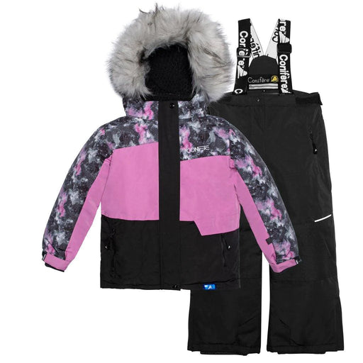 Conifere - Conifere Billow Charm Girls Snowsuit Set - Black