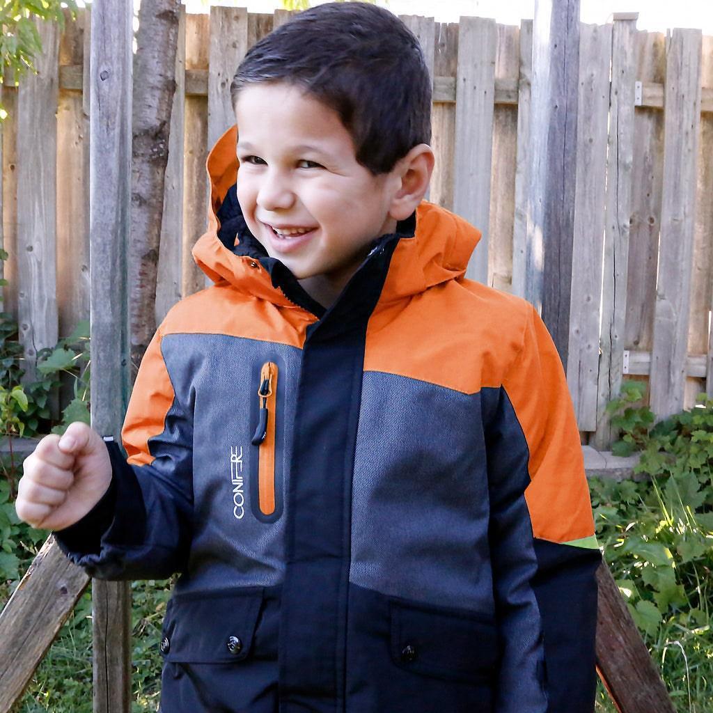 Conifere - Conifere Boys Drill Snowsuit Set - Orange