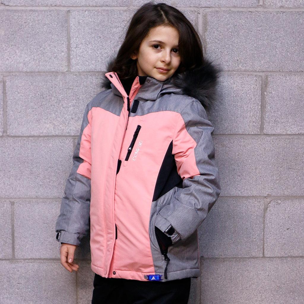 Conifere - Conifere Flossy Bloom Girls Snowsuit Set - Grey - (Sizes 4, 6 & 6x)