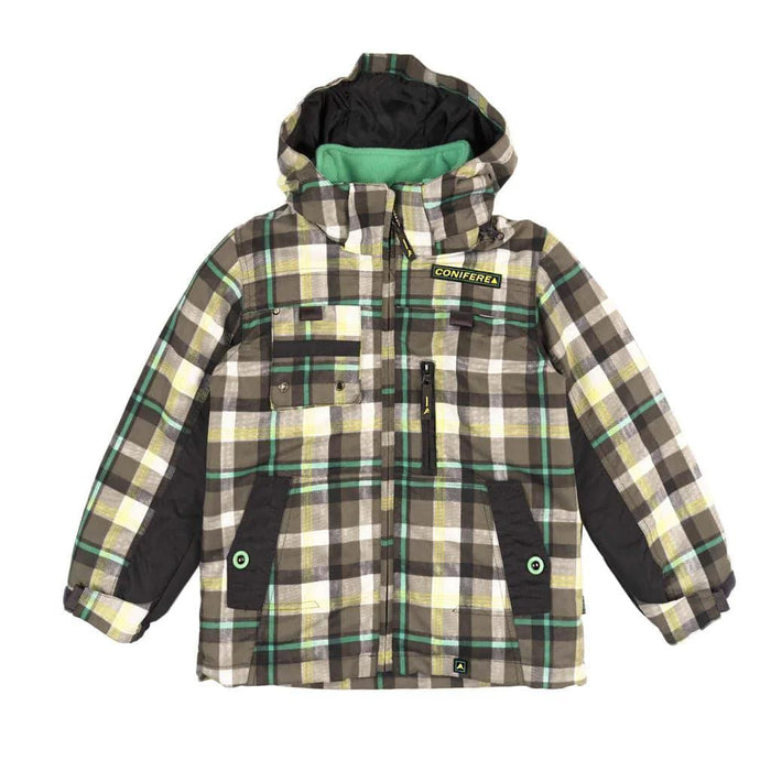 Conifere - Conifere Green Check Boys 3-in-1 Jacket