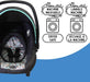 Cosco® - Cosco Light N Comfy Infant Car Seat - Etched Arrow