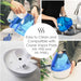 Crane - Crane 3-in-1 Ultrasonic Cool Mist Top Fill Blue & White Drop Humidifier