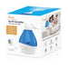 Crane - Crane 3-in-1 Ultrasonic Cool Mist Top Fill Blue & White Drop Humidifier