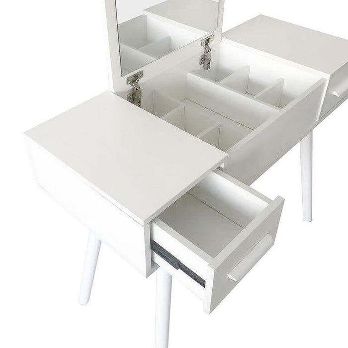 Danawares - Danawares White Dressing Table/Desk With Mirror