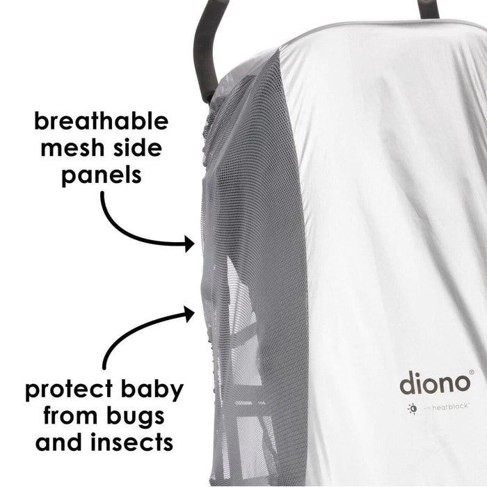 Diono® - Diono Stroller Sun & Insect Net - Silver