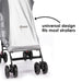 Diono® - Diono Stroller Sun & Insect Net - Silver