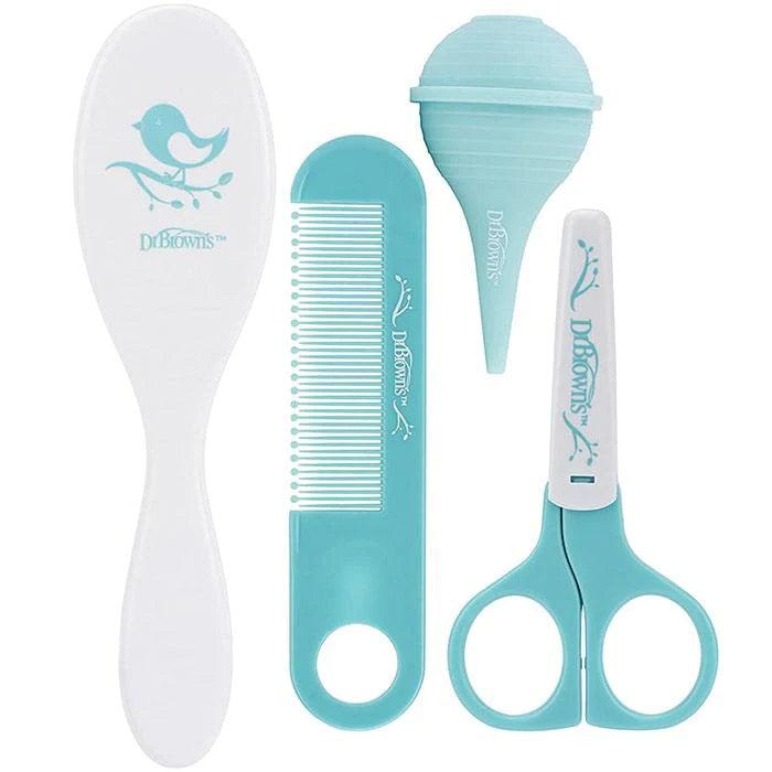 Dr. Brown's® - Dr. Brown's Baby Care Kit - 4 Pieces (Hair Brush & Comb, Nasal Aspirator, Nail Scissors)