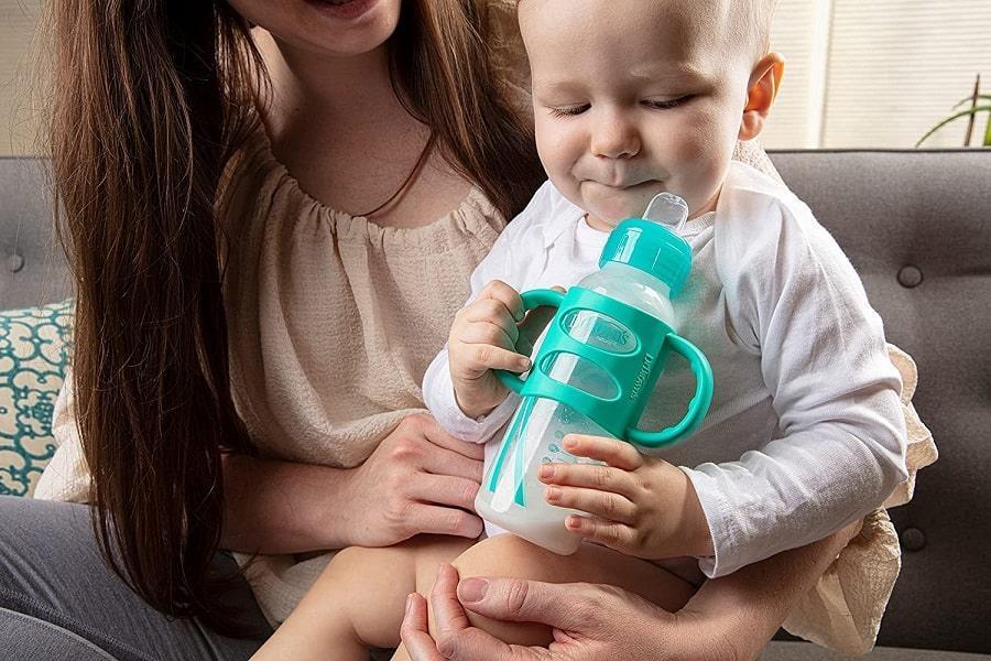 Dr. Brown's® - Dr. Brown's Easy Grip Sippy Bottle - Soft Silicone Sippy Spout