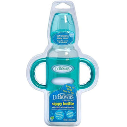 Dr. Brown's® - Dr. Brown's Easy Grip Sippy Bottle - Soft Silicone Sippy Spout