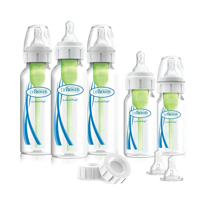 Dr. Brown's® - Dr. Brown’s Natural Flow® Options+™ Anti-colic Baby Bottles Newborn Feeding Set