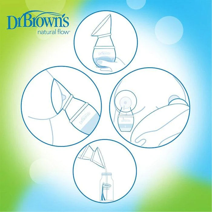 Dr. Brown's® - Dr. Brown's One-Piece Silicone Breast Pump & Anti-Colic Bottle - 4oz/120ml
