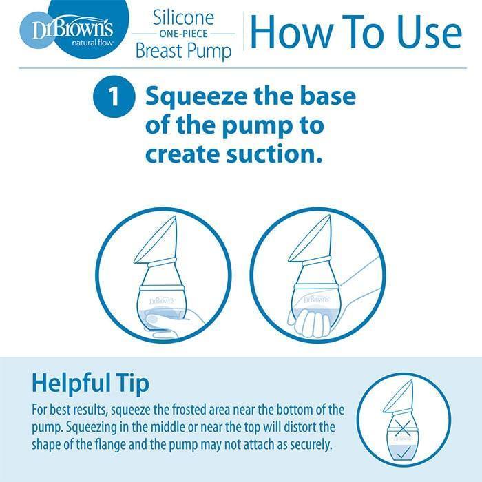 Dr. Brown's® - Dr. Brown's One-Piece Silicone Breast Pump & Anti-Colic Bottle - 4oz/120ml