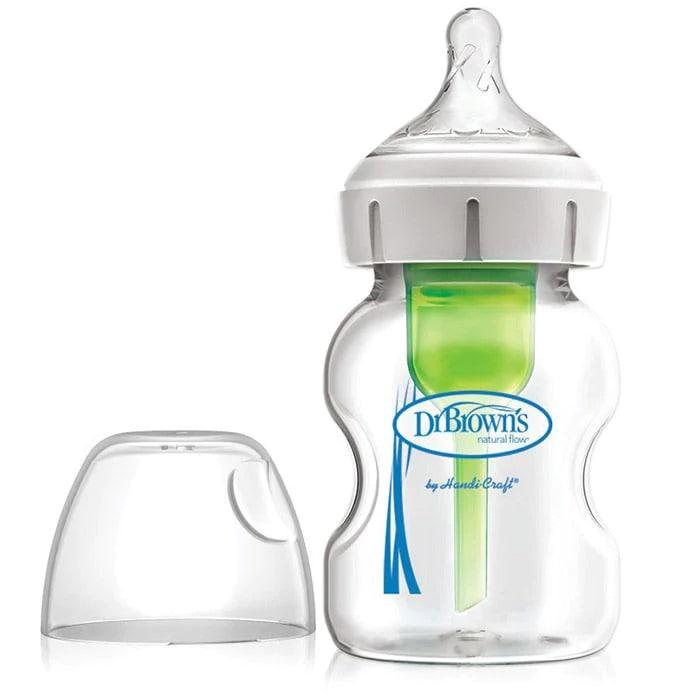 Dr. Brown's® - Dr. Brown's Option+ Anti-Colic Glass Bottle - Wide Neck - Single Pack
