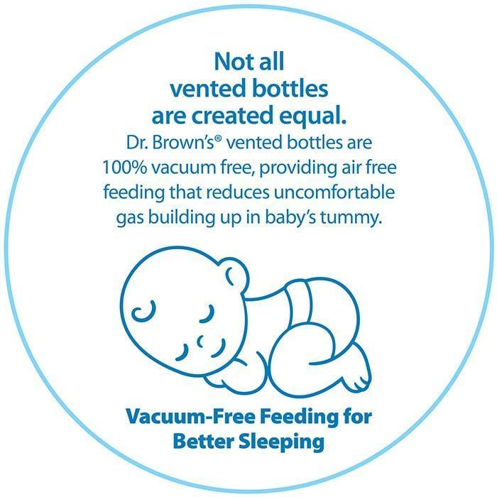 Dr. Brown's® - Dr. Brown's Option+ Anti-Colic Glass Bottle - Wide Neck - Single Pack