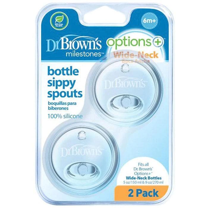 Dr. Brown's® - Dr. Brown's Wide-Neck Bottle Sippy Spouts (6m+) - 2 Pack