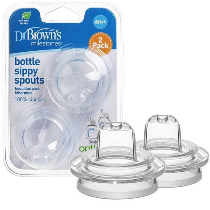 Dr. Brown's® - Dr. Brown's Wide-Neck Bottle Sippy Spouts (6m+) - 2 Pack