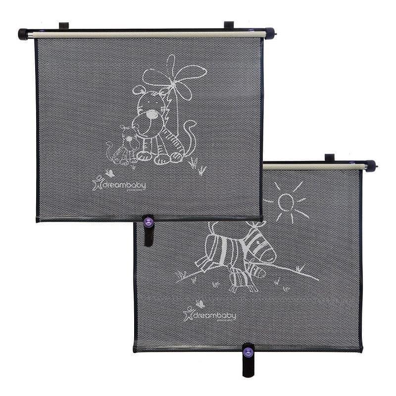 Dreambaby® - Dreambaby Adjustable Car Shades - Extra Large - Tiger & Zebra - 2 pack