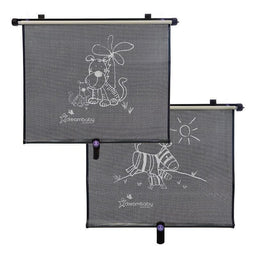 Dreambaby® - Dreambaby Adjustable Car Shades - Extra Large - Tiger & Zebra - 2 pack