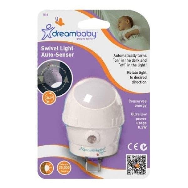 Dreambaby® - Dreambaby® Swivel Night Light with Auto Sensor – Soft, Energy-Efficient Glow for Kids & Hallways