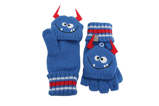 Flapjack Kids - Flapjack Kids Knitted Fingerless Gloves w/Flap - Monster (2-6Y)