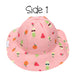 Flapjack Kids - Flapjack Kids UPF50+ Patterned Sun Hat - Flamingo/Fruit