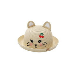 Flapjack Kids - Flapjack Kids UPF50+ Straw Hat - Cat