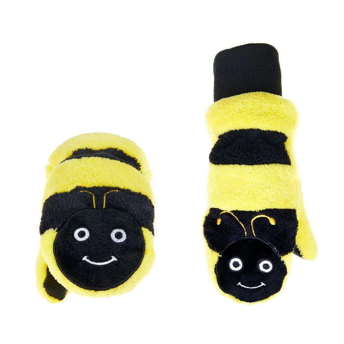 Flapjack Kids - Flapjack Kids UPF50+ Winter Mitts - 3-6yrs Bumble Bee