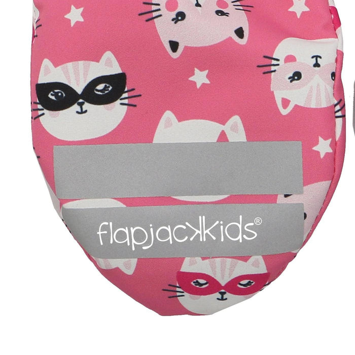 Flapjack Kids - Flapjack Kids Water Repellent Ski Mittens Cat Pink