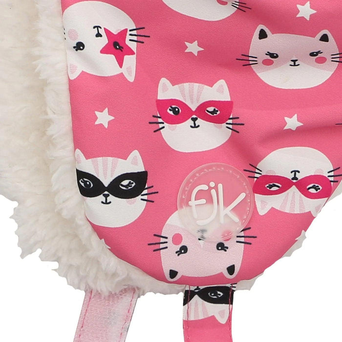Flapjack Kids - Flapjack Kids Water Repellent Trapper Hat - Cat Pink
