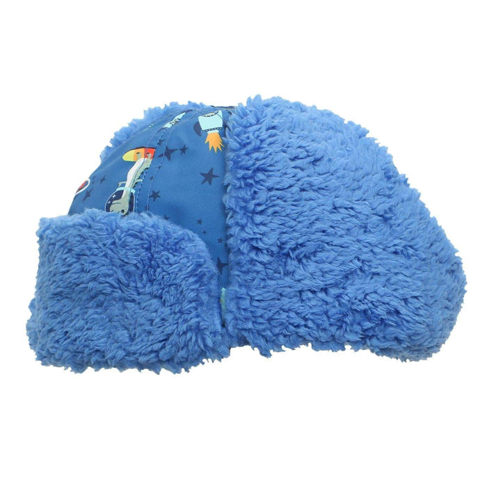 Flapjack Kids - Flapjack Kids Water Repellent Trapper Hat - Dino Blue