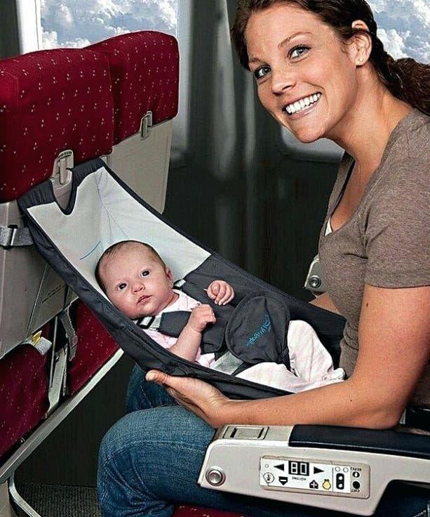 Flyebaby Infant Airplane Travel Seat Booster Seat Goldtex