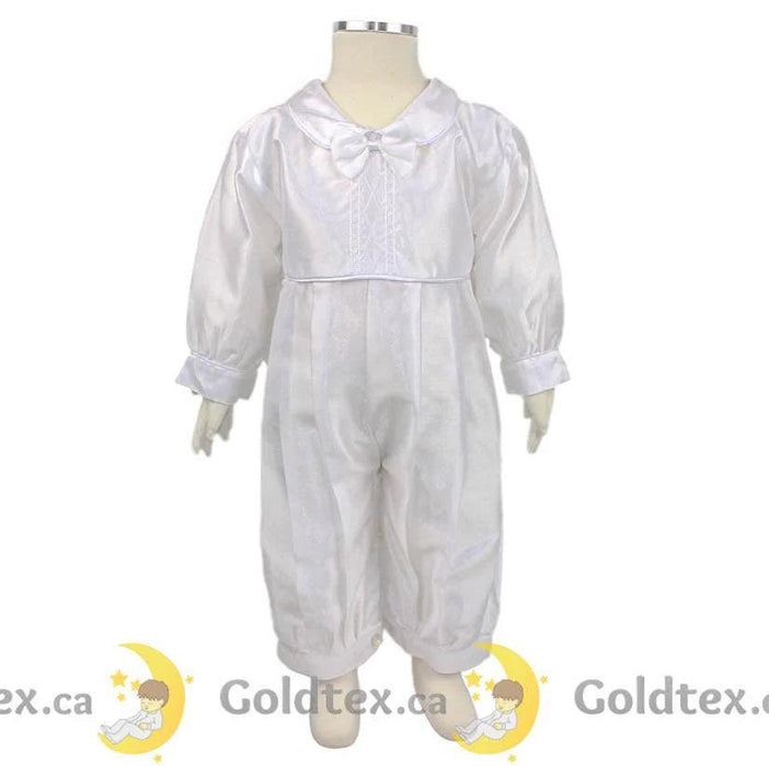 Formal Kids Wear - Formal Kids Wear 3 Piece Baby Boy Baptism Jumpsuit 2166