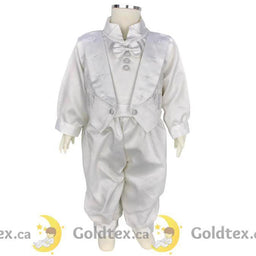 Formal Kids Wear - Formal Kids Wear 3 Piece Baby Boy Baptism Jumpsuit 2501