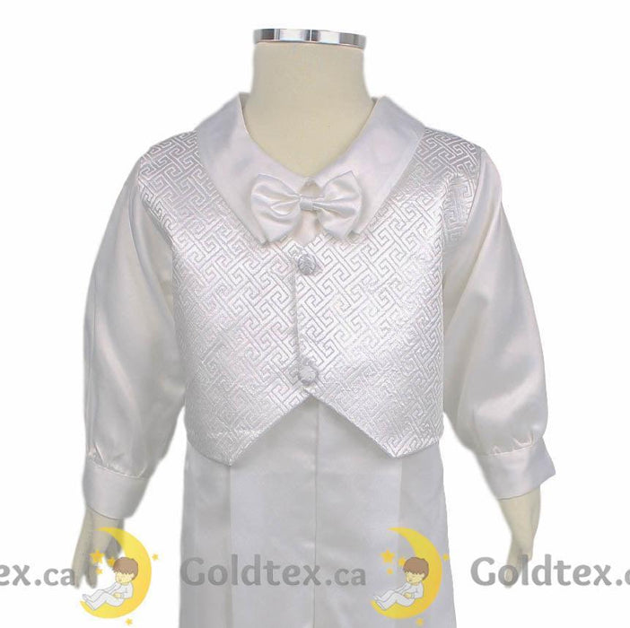 Formal Kids Wear - Formal Kids Wear 4 Piece Baby Boy Baptism Jumpsuit 2500