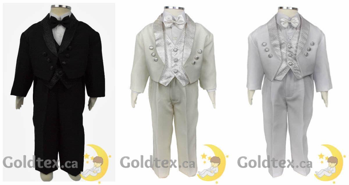 Formal Kids Wear - Formal Kids Wear 5 Piece baby boys tuxedo