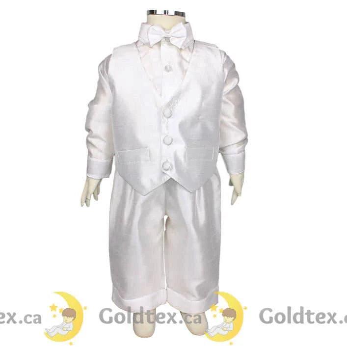 Formal Kids Wear - Formal Kids Wear 5-Piece Boy Baptismal Outfit 8083