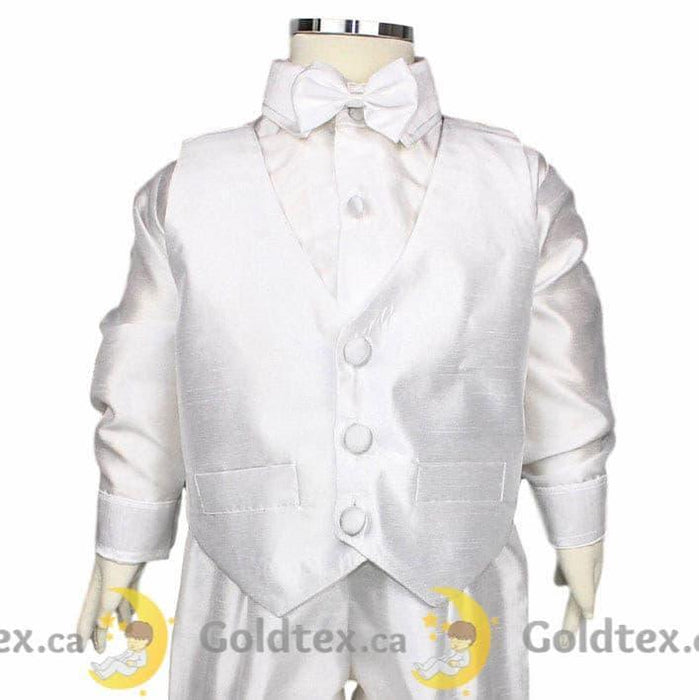 Formal Kids Wear - Formal Kids Wear 5-Piece Boy Baptismal Outfit 8083