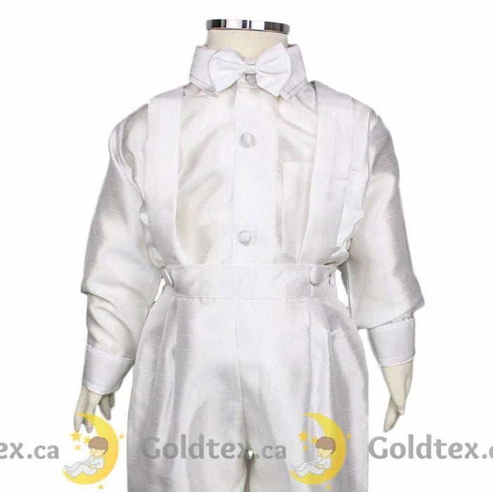 Formal Kids Wear - Formal Kids Wear 5-Piece Boy Baptismal Outfit 8083