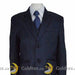 Formal Kids Wear - Formal Kids Wear 5 Piece shiny navy boys suit