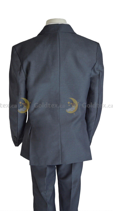 Formal Kids Wear - Formal Kids Wear 5-piece suit set - New Grey - Style 8158