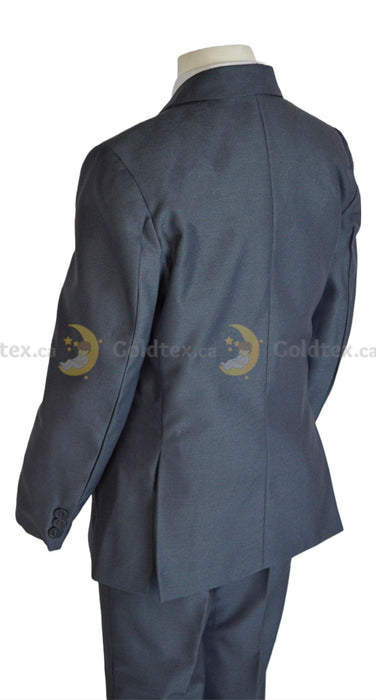 Formal Kids Wear - Formal Kids Wear 5-piece suit set - New Grey - Style 8158