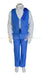 Formal Kids Wear - Formal Kids Wear 5-piece suit set - Sky Blue - Style 8169