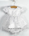 Formal Kids Wear - Formal Kids Wear Baby Girl White Baptism Dress 8063